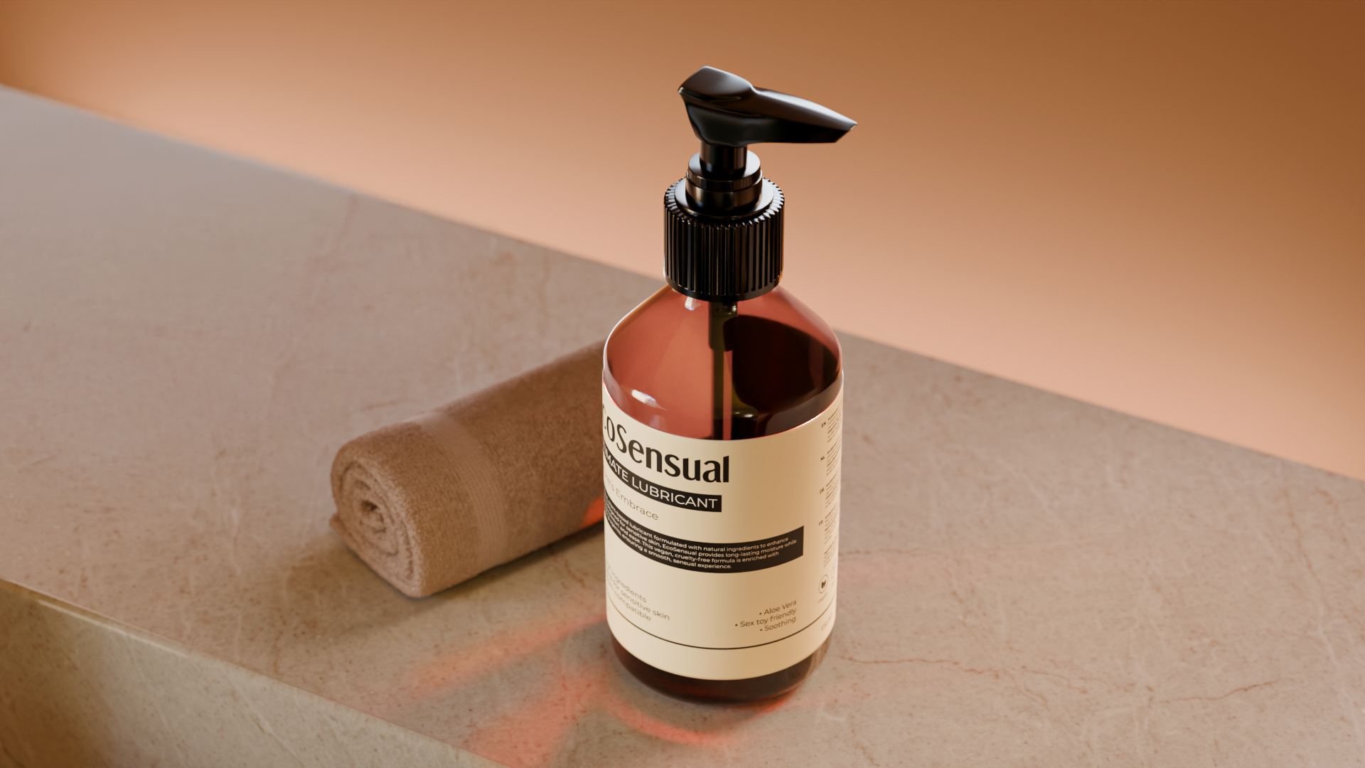 EcoSensual lubricant application showing smooth, non-sticky formula on skin